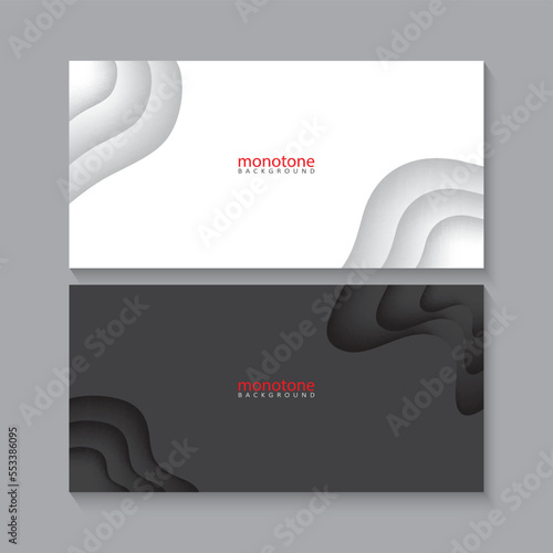 Monotone Black and White Background Vector Illustration