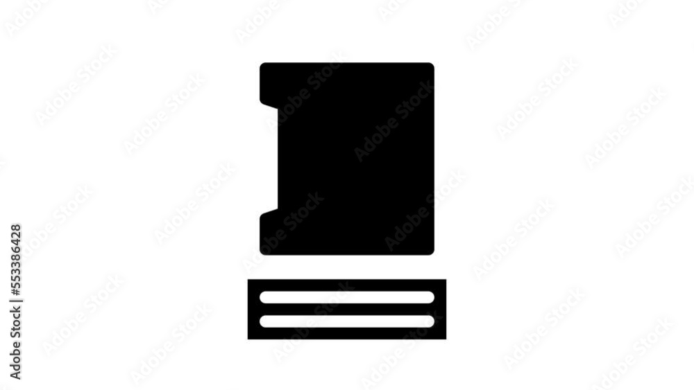 wine refrigerator glyph icon animation wine refrigerator glyph icon animation