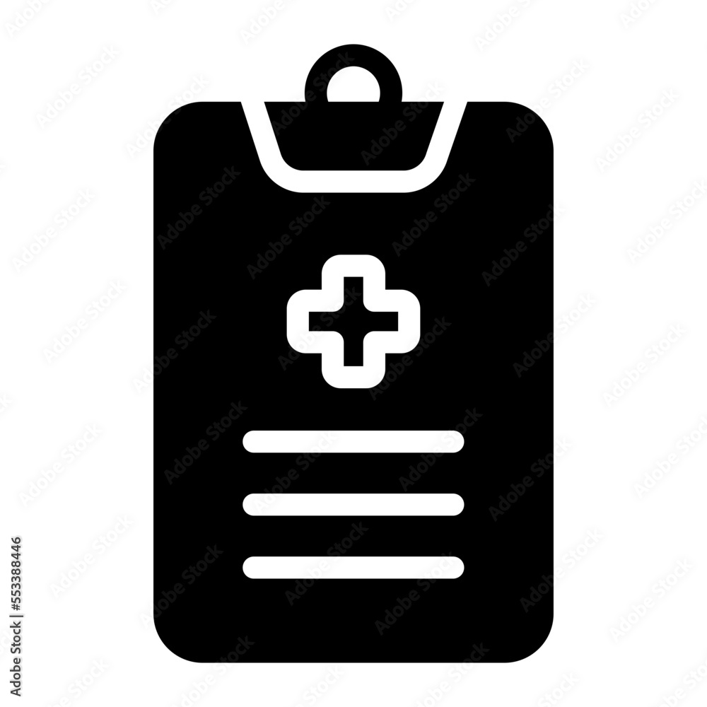 medical report glyph icon medical report glyph icon