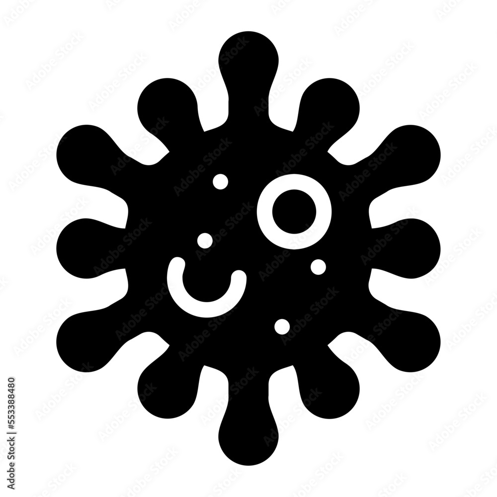virus glyph icon virus glyph icon