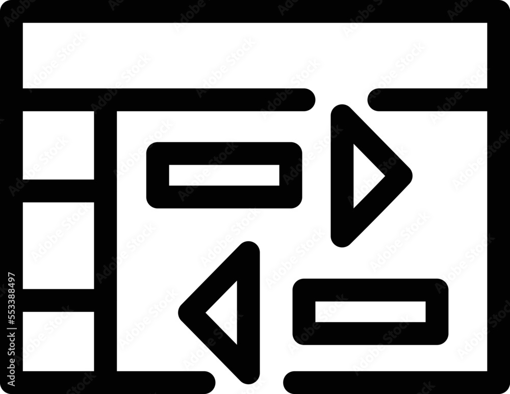 Layout Vector Icon
Layout Vector Icon