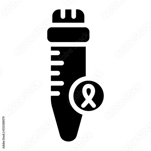 test tube glyph icon