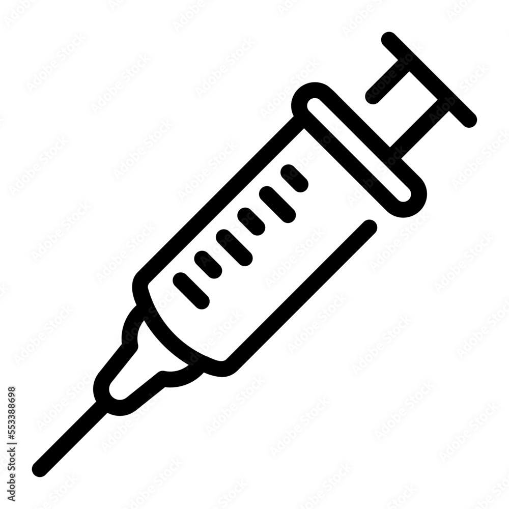 injection line icon injection line icon