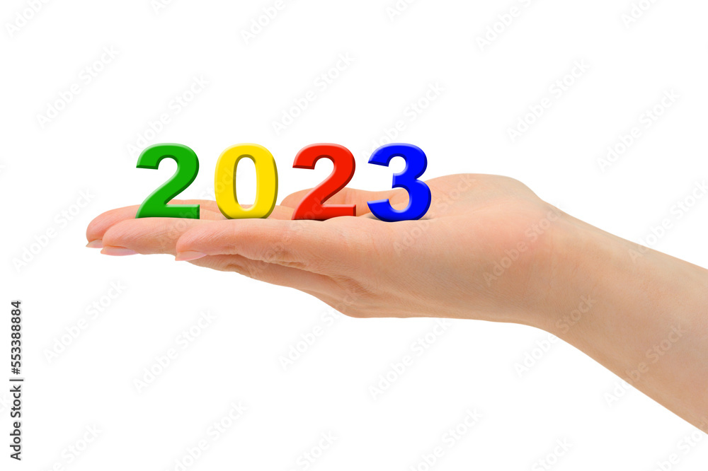 Numbers 2023 in hand Numbers 2023 in hand