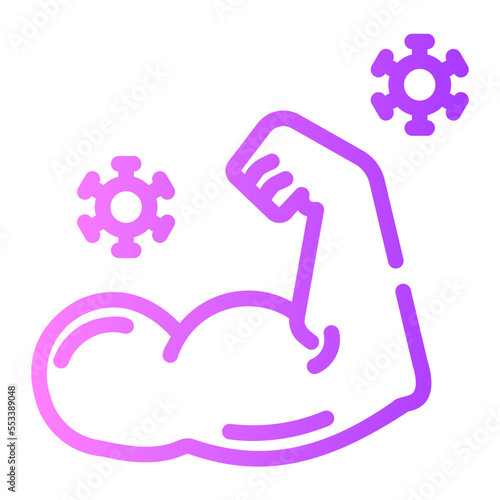 immune system gradient icon
