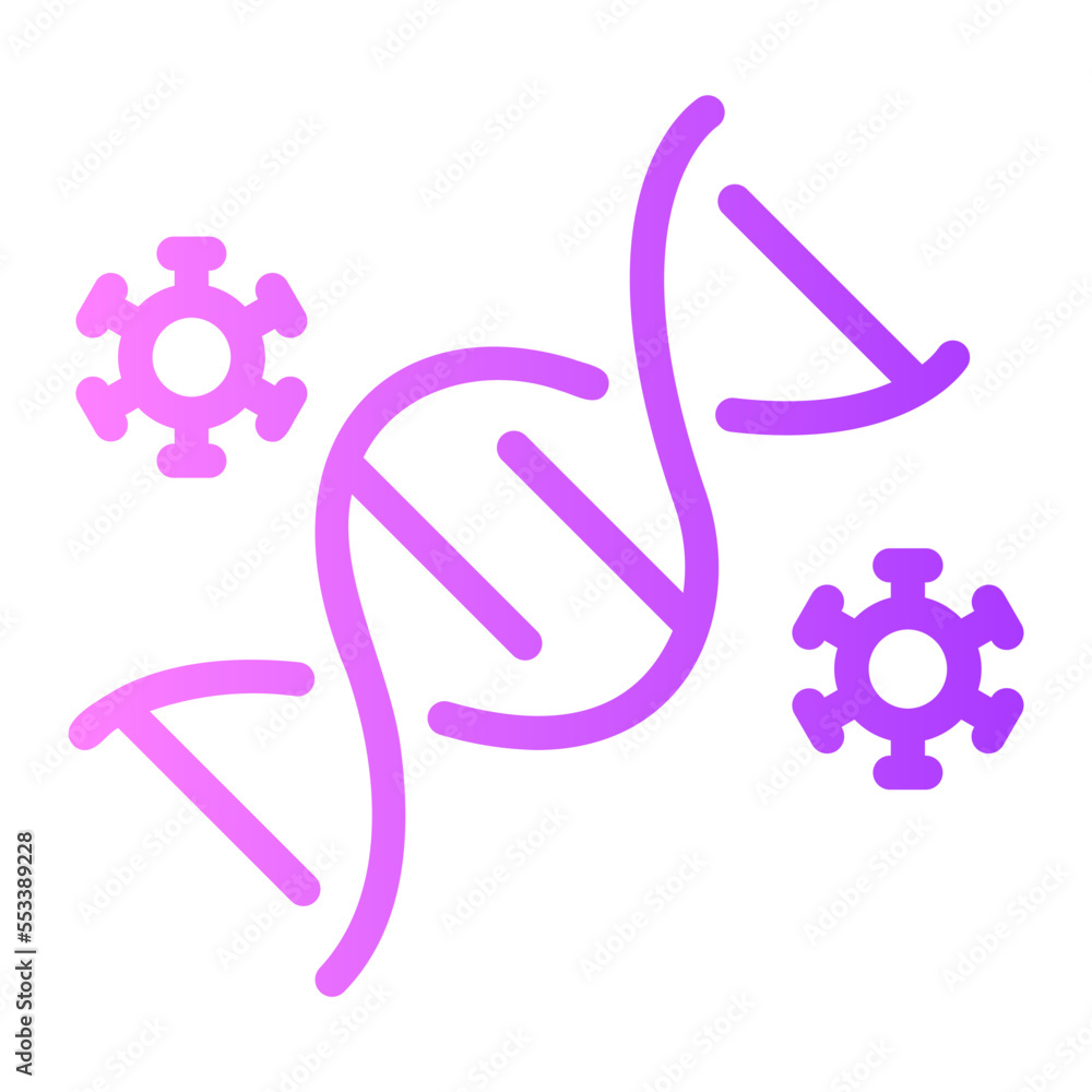 Fototapeta premium dna gradient icon