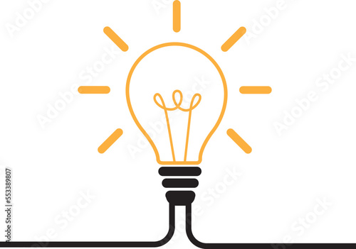 Idea, creative concept sign bulb  