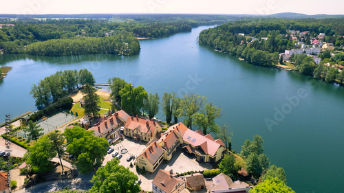 Scenic view of beautiful historical landscape. Travel concept, Łagów in Poland