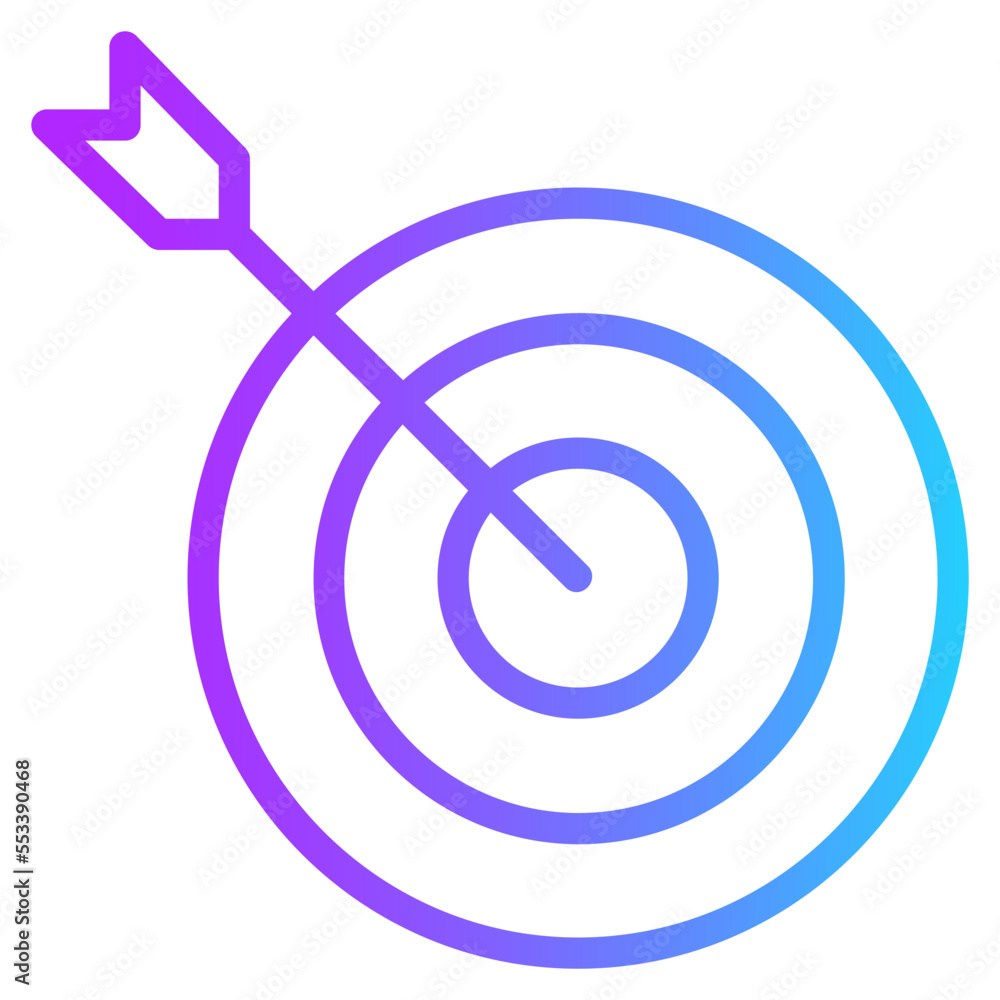 target gradient line icon target gradient line icon