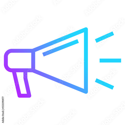viral gradient line icon