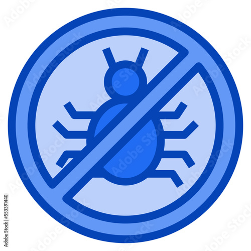 spam blue icon