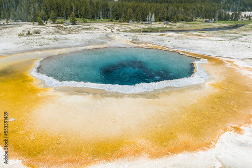 Crested pool in Yellowstone National Park