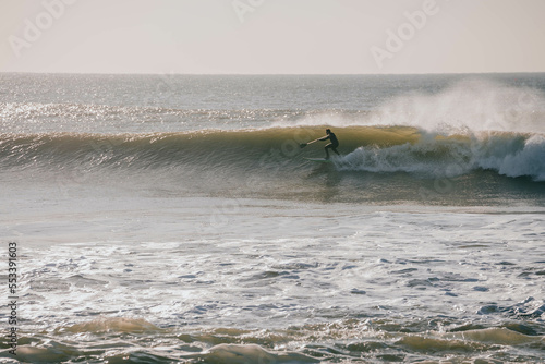 surfing the waves