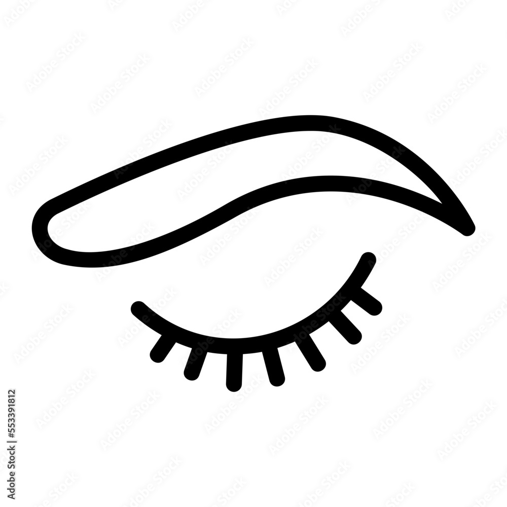 Fototapeta premium eyebrow line icon