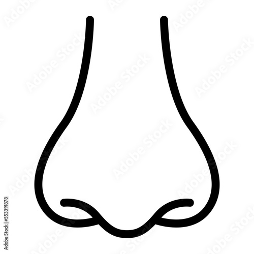 nose outline icon