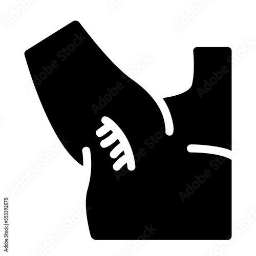 armpit glyph icon
