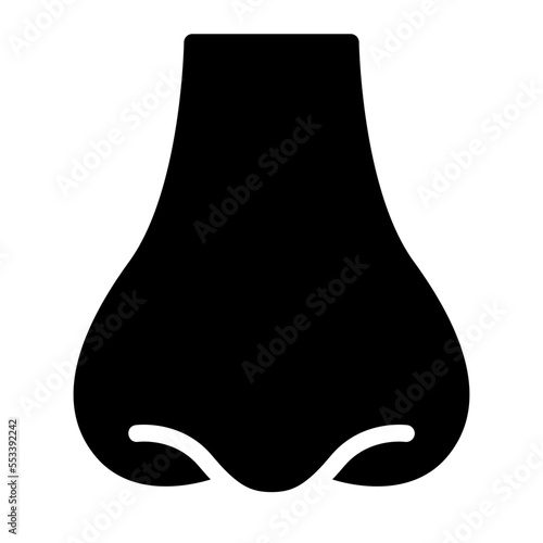 nose glyph icon