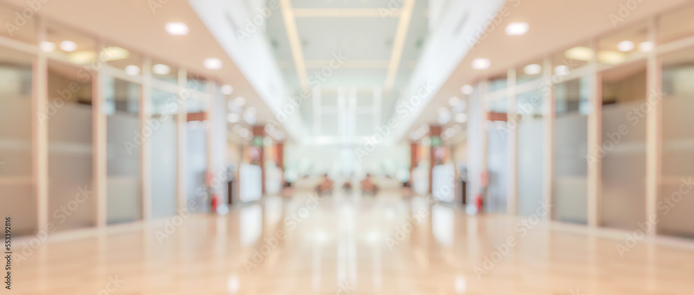 Abstract blur hospital clinic medical interior background