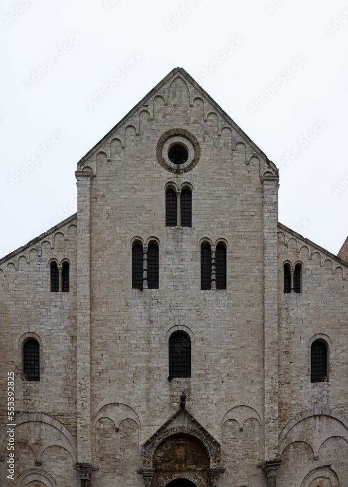 View to exterior of basilica San Nicola in Bari View to exterior of basilica San Nicola in Bari
