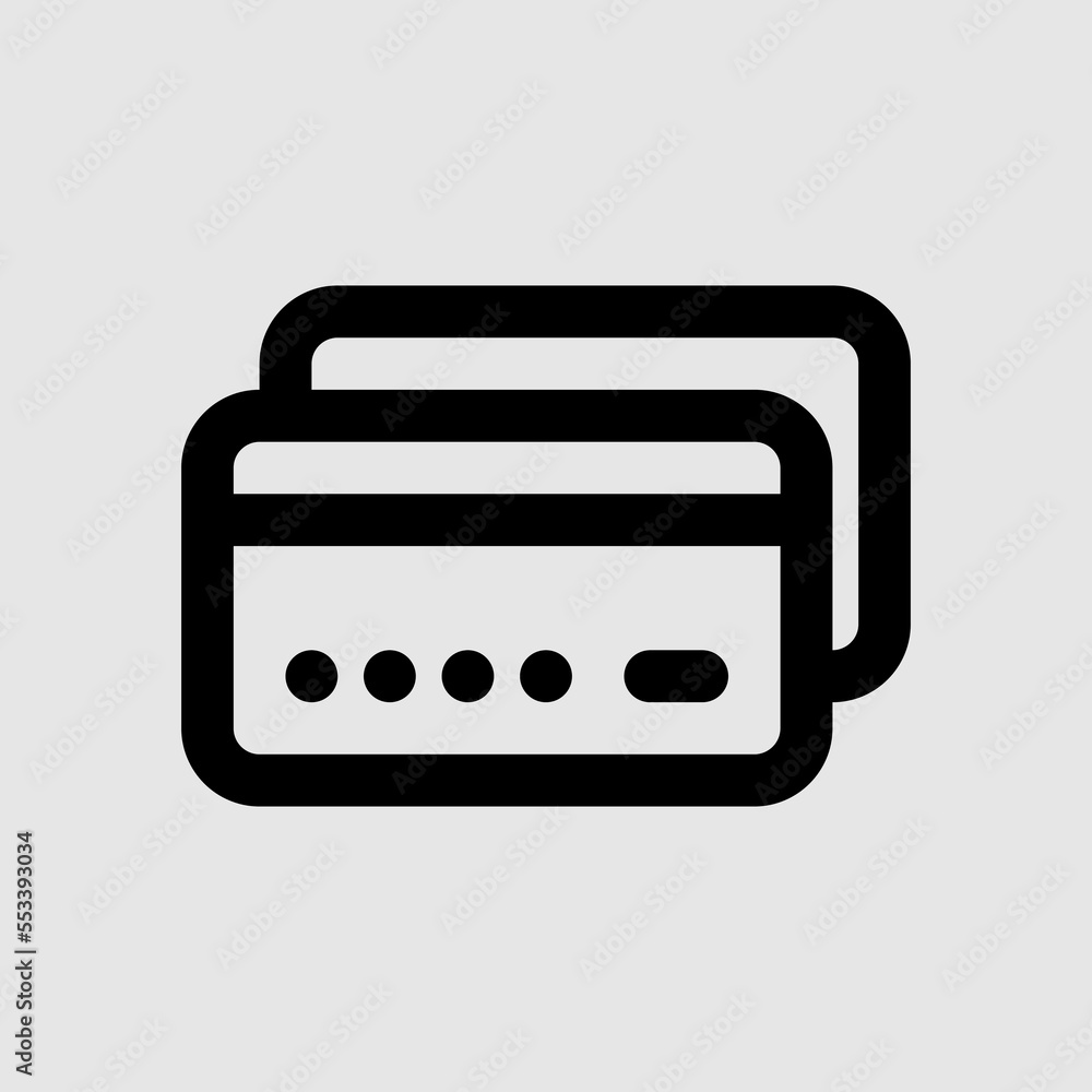 ATM card icon in line style about travel, use for website mobile app presentation ATM card icon in line style about travel, use for website mobile app presentation