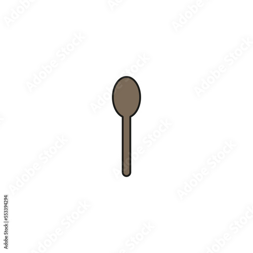 fork and spon icon vector photo