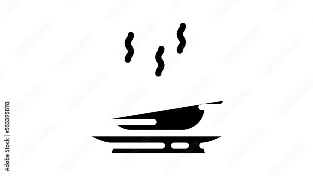 cabbage soup glyph icon animation