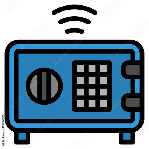 safebox filled outline icon