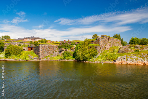 The Suomenlinna Fortress in summer day in Helsinki  Finland.