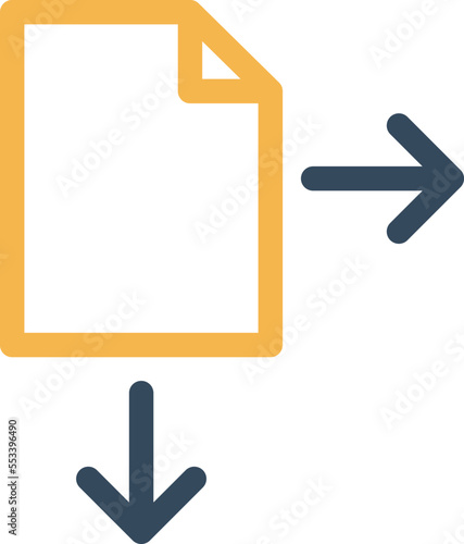 Move File Vector Icon
