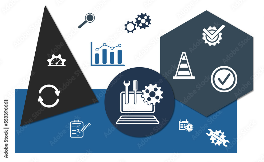 Obraz premium Concept of system maintenance