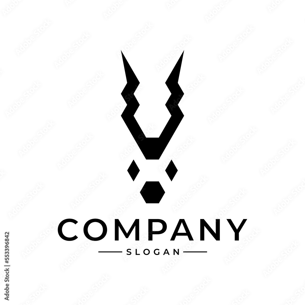 addax antelope logo template wildlife logo addax antelope logo template wildlife logo