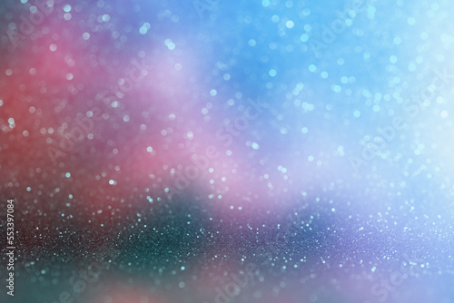 Abstract holiday background. Defocused pink blue lights. Abstract background with copy space. Design template © Vitaliy