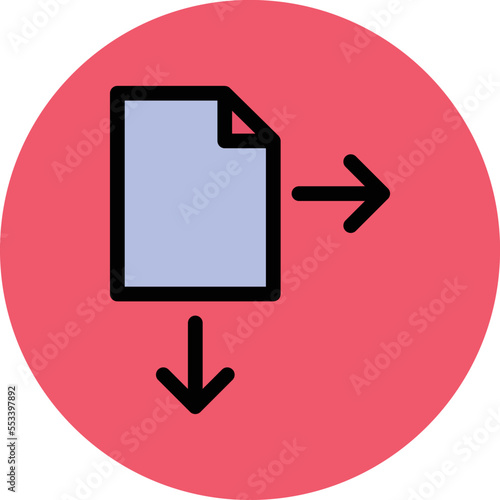 Move File Vector Icon
