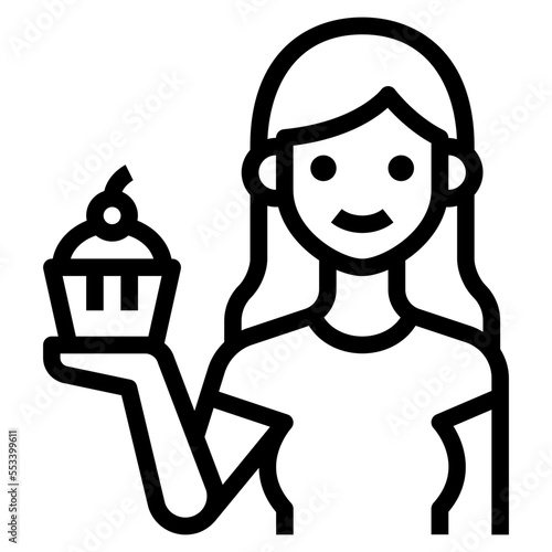 baking outline icon