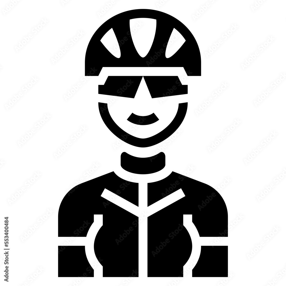 cycling glyph icon
