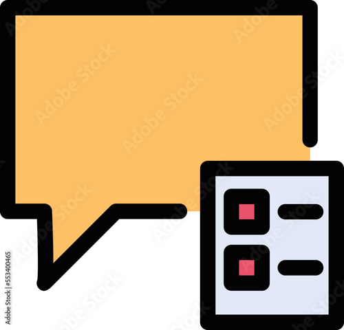 Chat List Vector Icon
