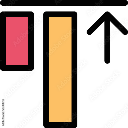 Top Align Vector Icon
