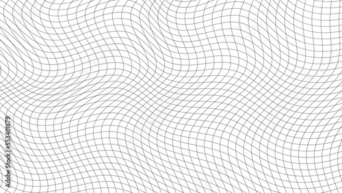 Grid pattern line, wave wavy background, warp geometric curve repeat