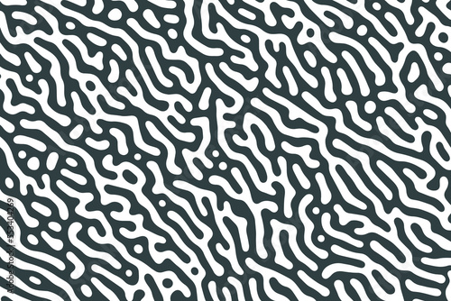 Seamless organic rounded maze lines vector. Abstract patterns backgrounds