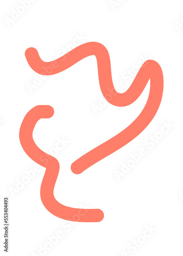 Squiggly Colourful Lines Transparent Doodle 