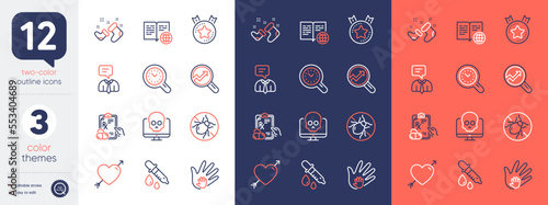 Set of Santa boots, Internet book and Chemistry pipette line icons. Include Cyber attack, Love, Social responsibility icons. Analytics, Time management, Bed bugs web elements. Vector