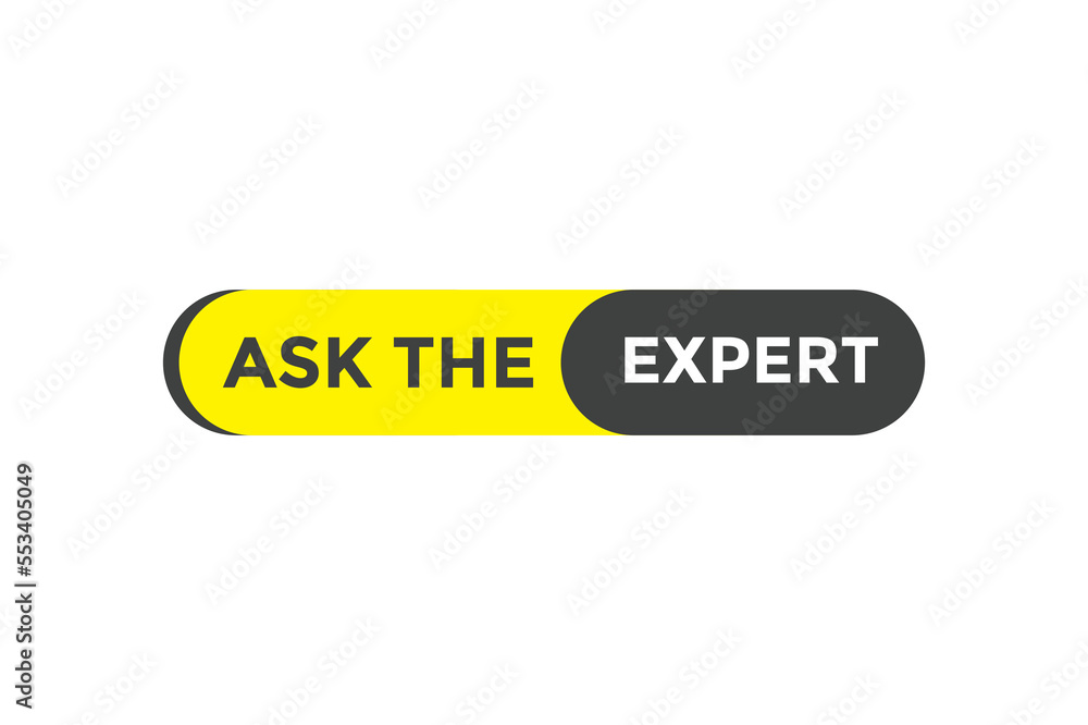 Ask the expert button web banner template Vector Illustration
Ask the expert button web banner template Vector Illustration