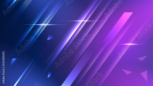 Blue Shine Elegance Background Banner Design. Abstract background design with modern luxury ray style. Colorful geometric background. Fluid shapes composition