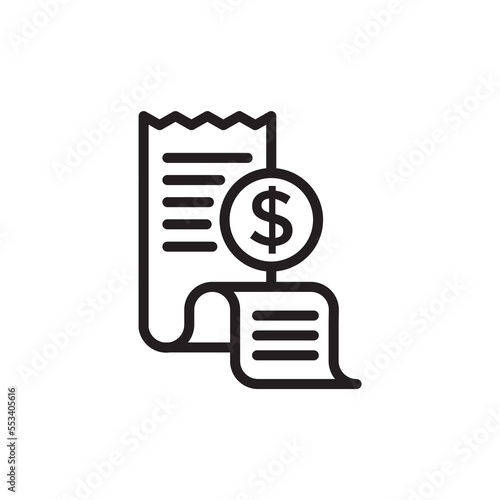 bill icon design vector template