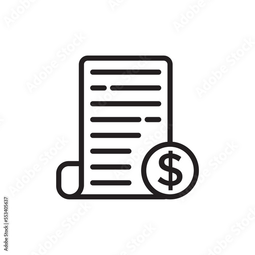 bill icon design vector template