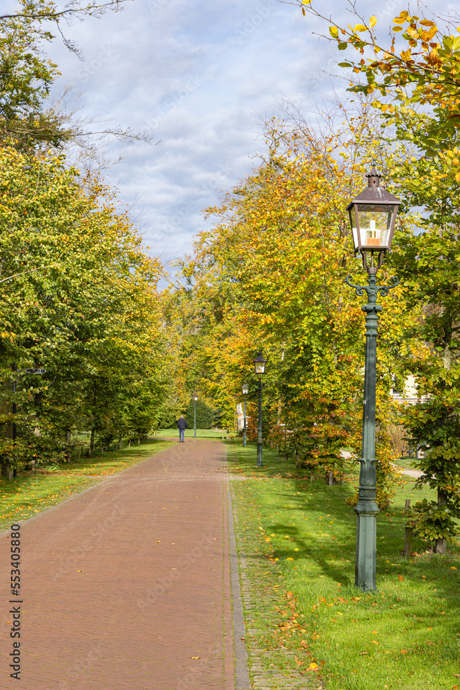 Entrance of estate and park Nienoord in Leek municipality Westerkwartier Groningen province in The Netherlands Entrance of estate and park Nienoord in Leek municipality Westerkwartier Groningen province in The Netherlands