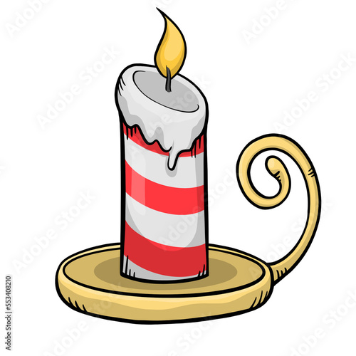 Christmas Candles cartoon collection - element color clipart designed 