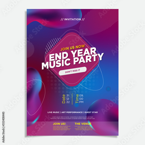 New year party poster