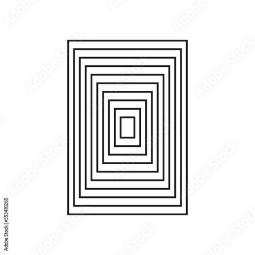 Abstract Geometric Line Element for template design