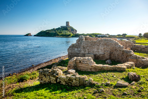 Archaeological site of Nora and Torre del Coltellazzo tower, Nora, Pula, Sardinia, Italy
 photo